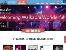 Tablet Screenshot of lancastermusicfestival.com